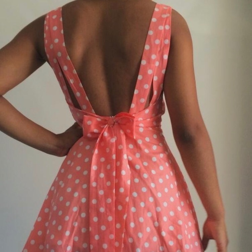 Adorable Pink Polkadot Dress
